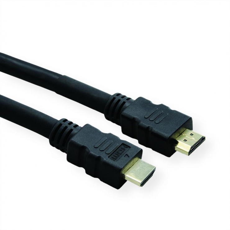 Cablu cu repeater HDMI 4K@30Hz T-T 25m, Roline 14.01.3458 conectica.ro imagine noua tecomm.ro