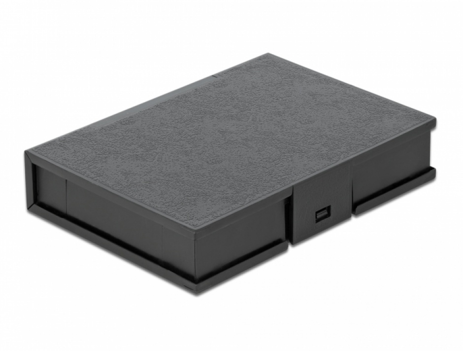 Carcasa de protectie pentru HDD / SSD 3.5″ Negru, Delock 18372 conectica.ro imagine noua 2022