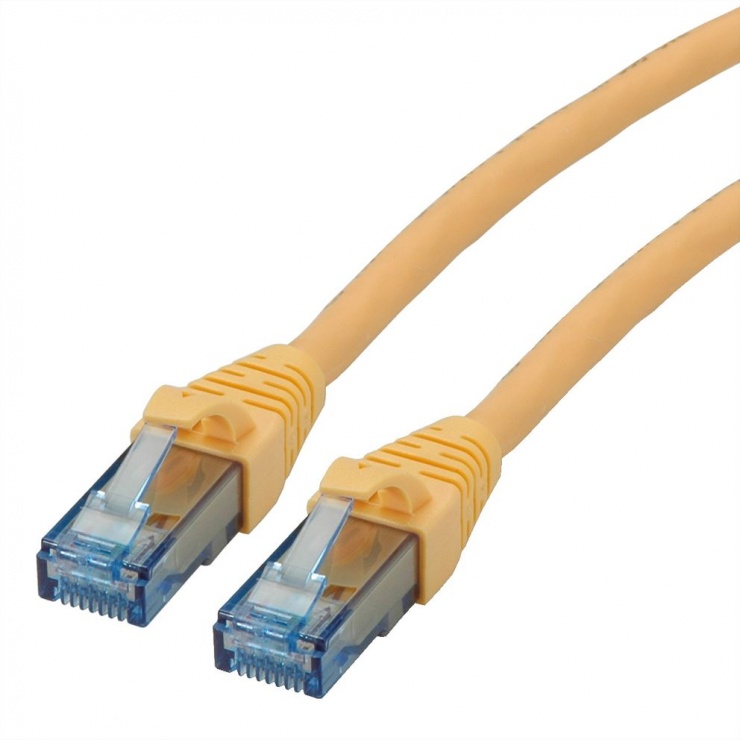 Cablu de retea RJ45 UTP Cat.6A Component Level LSOH Galben 15m, Roline 21.15.2728 15m imagine noua 2022