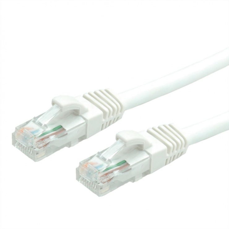 Cablu de retea RJ45 cat. 6A UTP 15m Alb, Value 21.99.1478 conectica.ro
