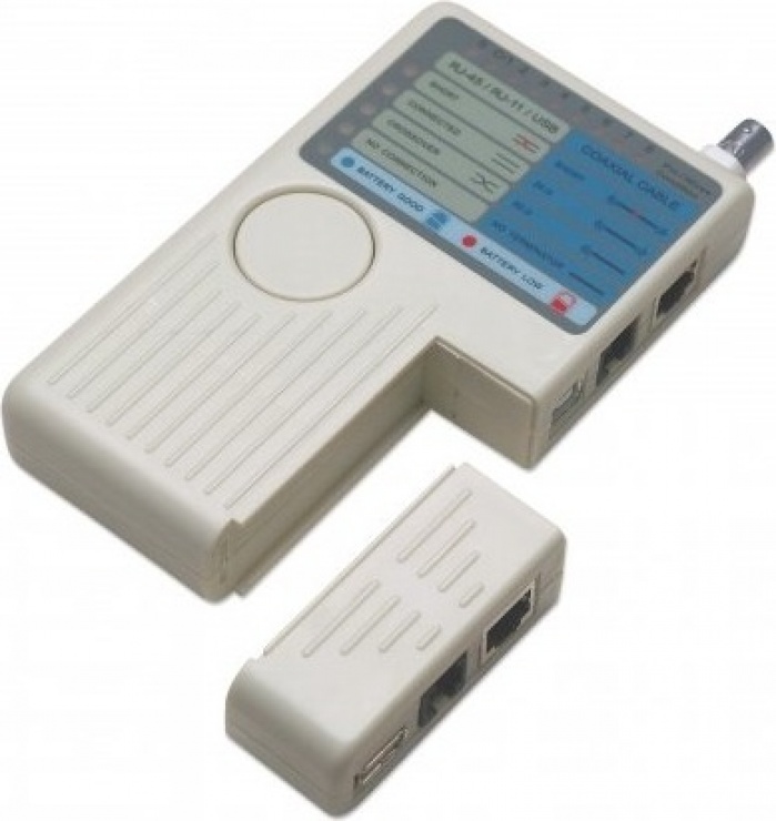 Tester RJ11/RJ45/USB/BNC, Intellinet 351911 conectica.ro