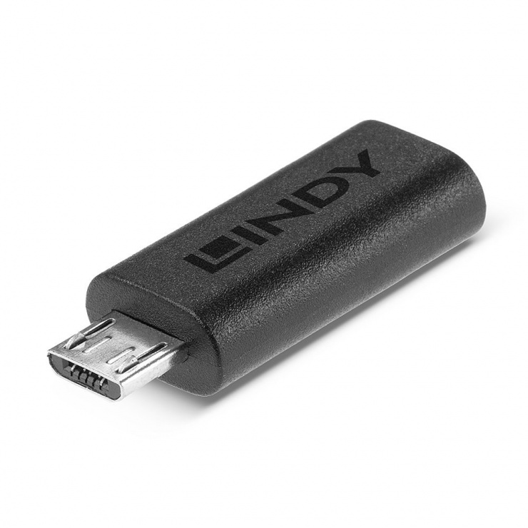 Adaptor USB type C la micro USB 2.0 M-T, Lindy L41903 conectica.ro