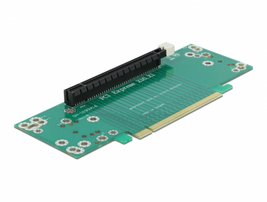 Riser Card PCI Express x16 la x16 insertie stanga, Delock 41982 conectica.ro imagine noua tecomm.ro