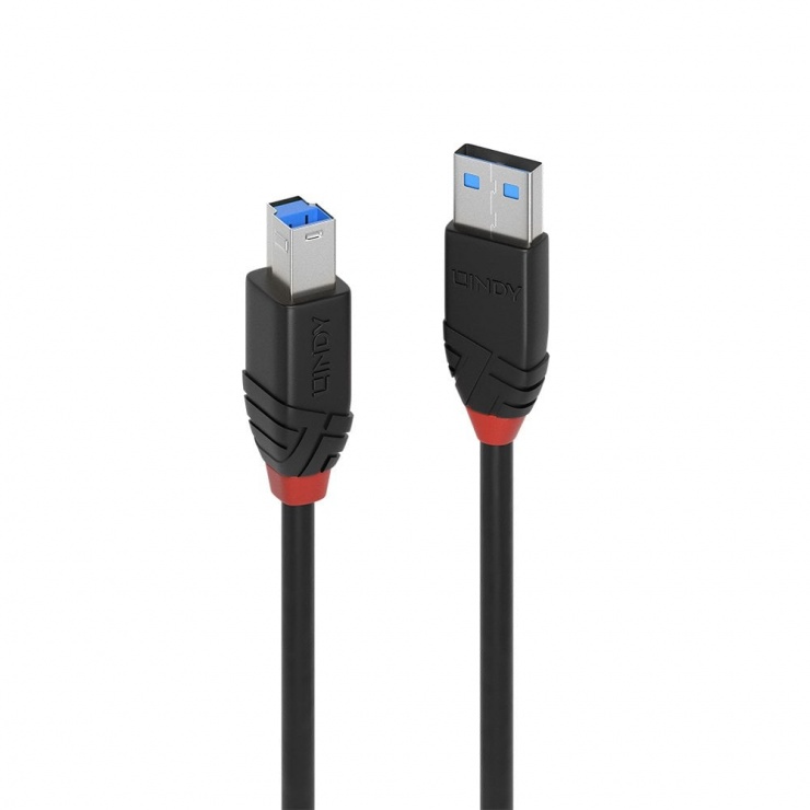 Cablu activ USB 3.0 tip A la tip B T-T 10m, Lindy L43227 imagine noua