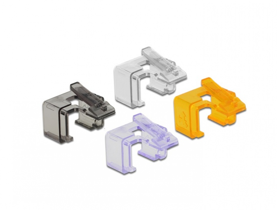 Set 40 buc clips pentru repararea cablului de retea RJ45, Delock 86422