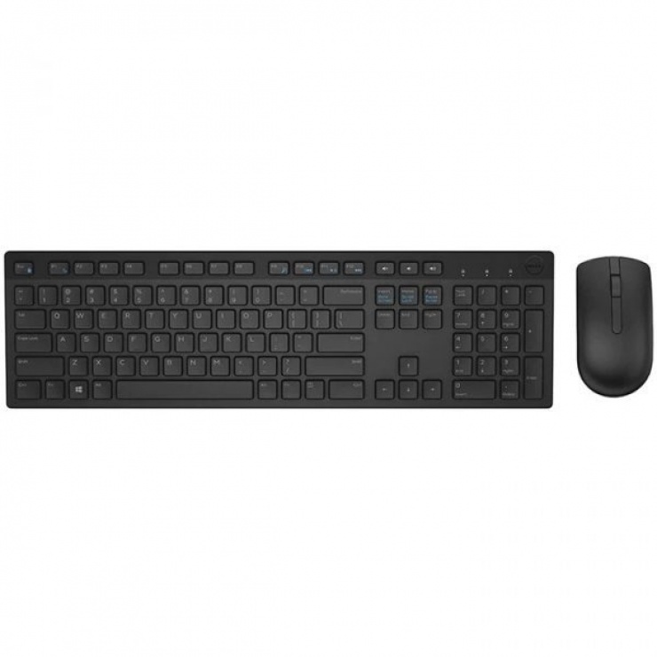 Kit tastatura + mouse wireless KM636 Negru, Dell 580-ADFT imagine noua