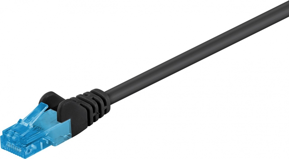 Cablu de retea UTP CAT 6A LSOH 30m Negru, Goobay G55415 30m imagine noua 2022