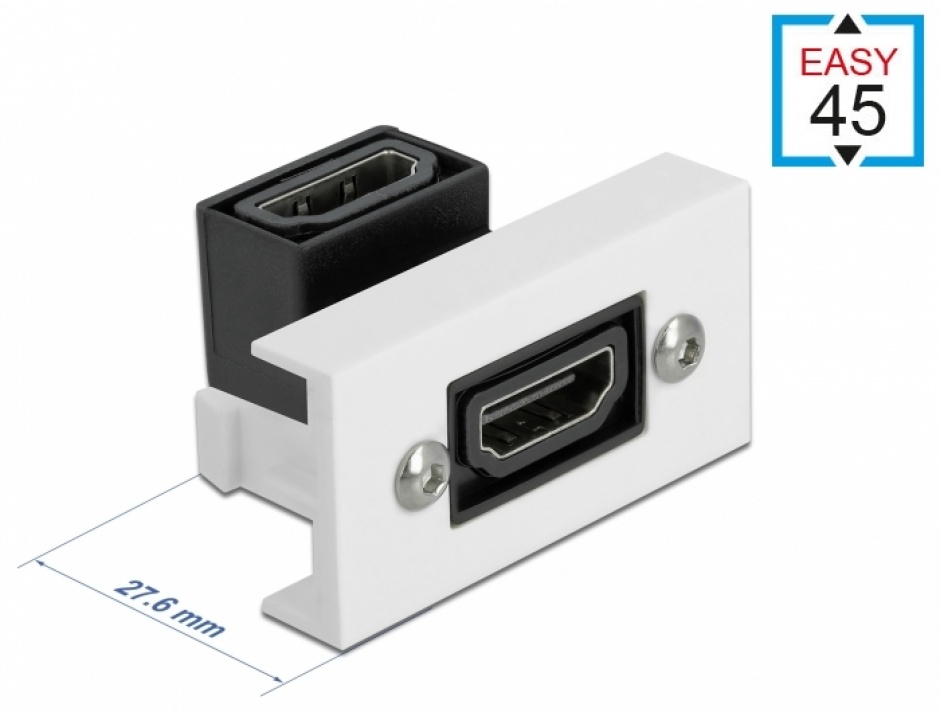Cablu micro USB-B 2.0 la USB-A retractabil pentru modul Easy 45, Delock 81319 imagine noua 2
