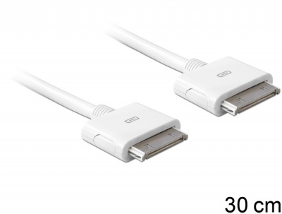 Cablu iphone 30 pini t-t 30cm, delock 83252