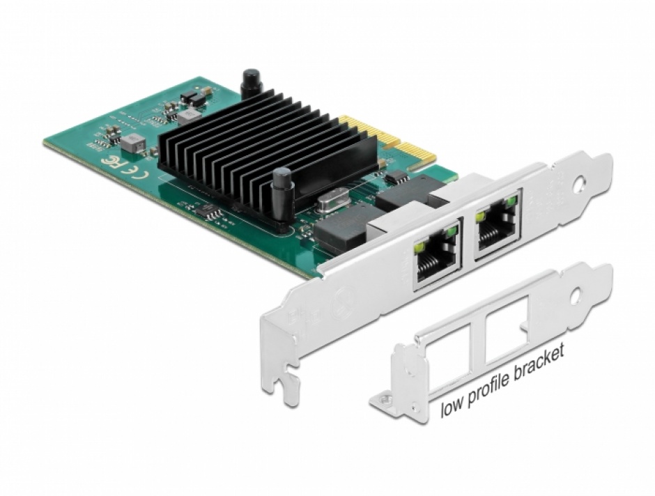 Placa PCI Express la 2 x Gigabit LAN Intel 82576, Delock 89021 conectica.ro imagine noua tecomm.ro