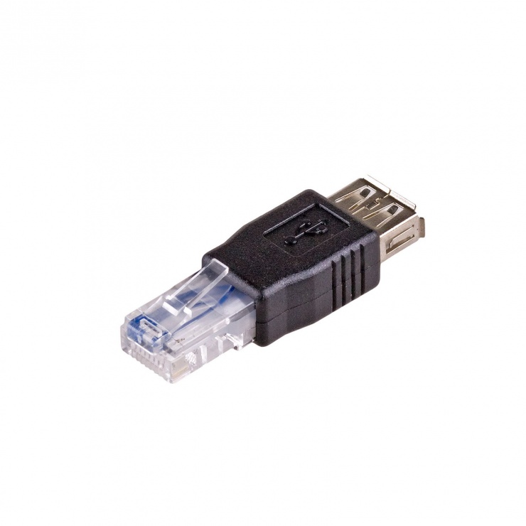 Adaptor pentru modem USB 2.0 la RJ45 M-T, AK-AD-27 conectica.ro