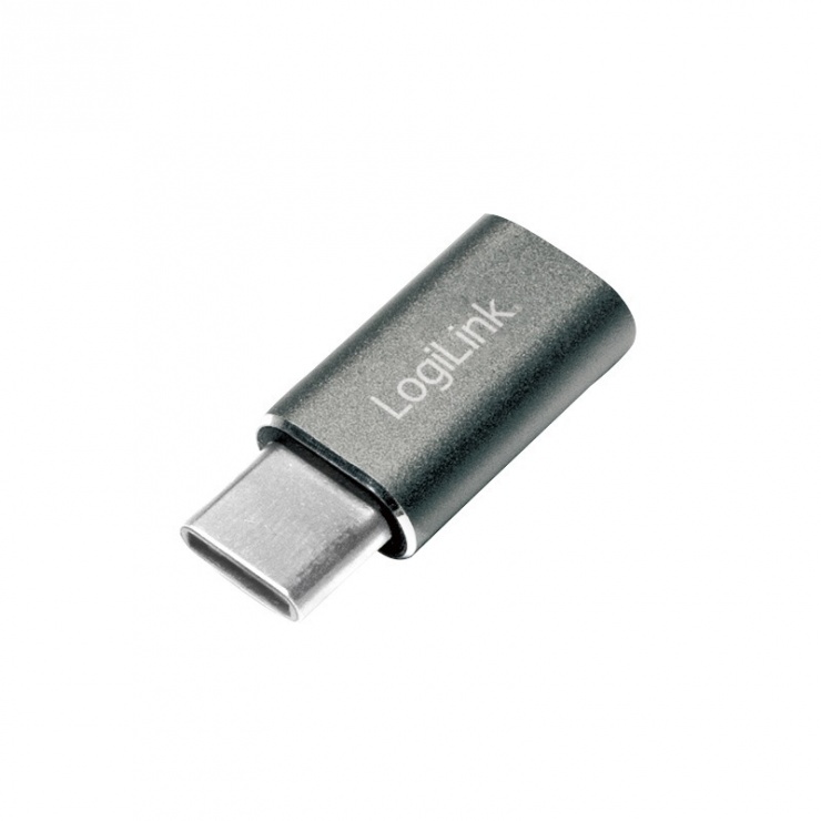 Adaptor micro USB 2.0 la USB type C M-T, Logilink AU0041 conectica.ro