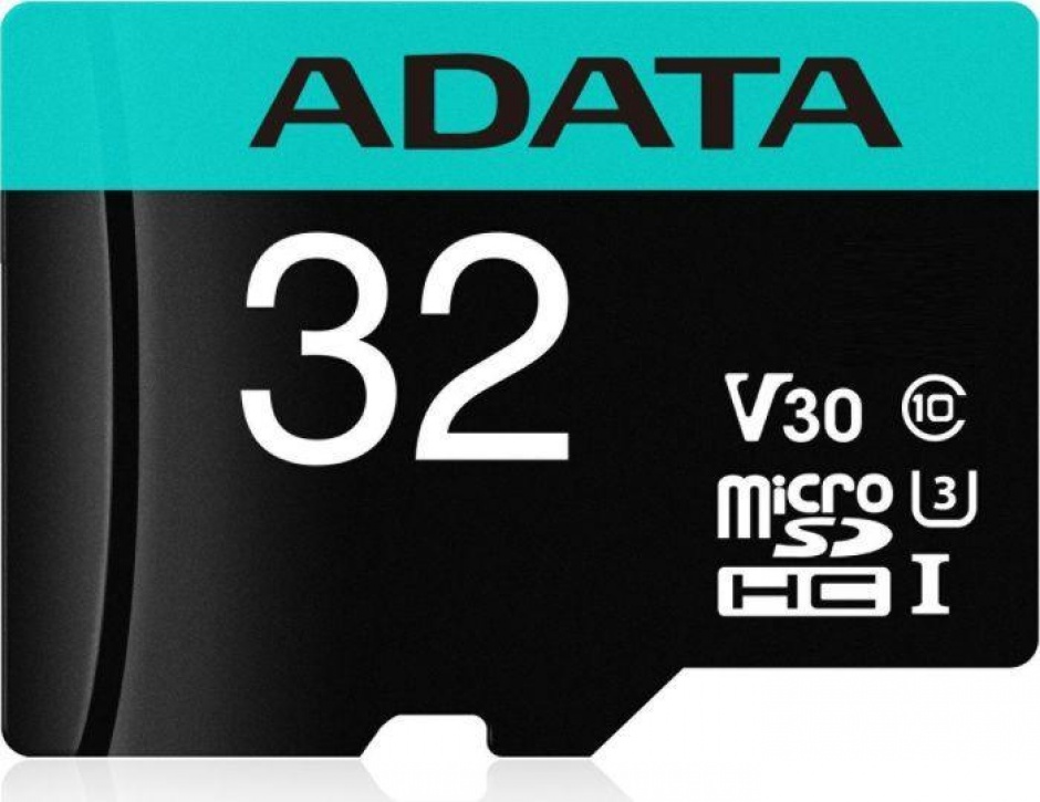 Card de memorie micro SDHC Premier Pro 32GB clasa 10 UHS-I U3 + adaptor SD, ADATA AUSDH32GUI3V30SA2-RA1 imagine noua