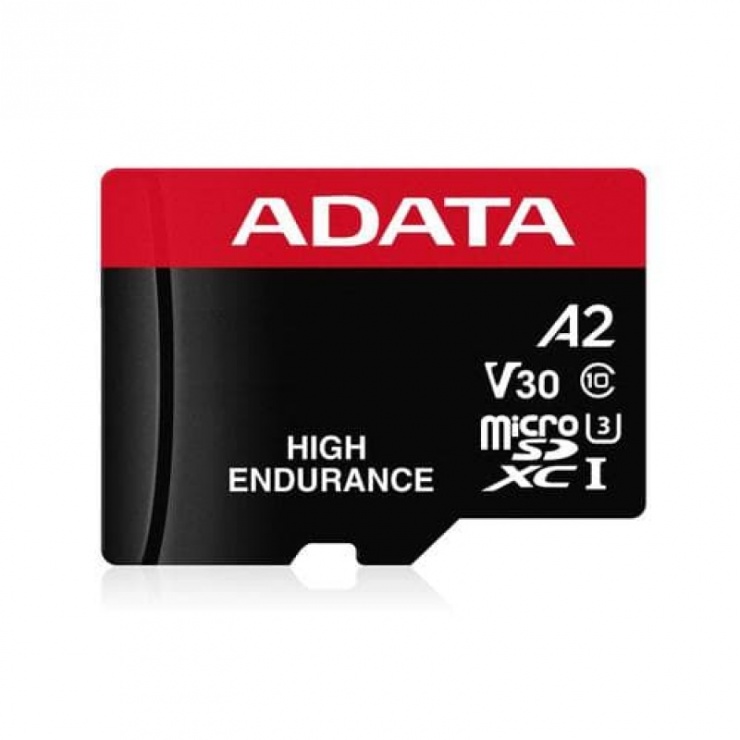 Card de memorie micro SDHC High Endurance 32Gb clasa 10 UHS-I U3, ADATA AUSDH32GUI3V30SHA2 imagine noua