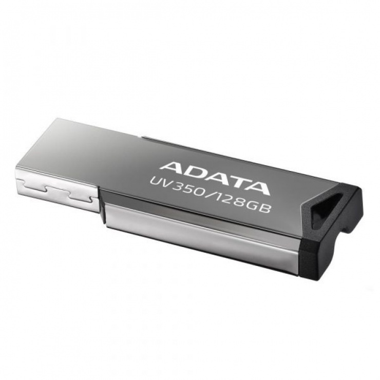 Stick USB 3.1 Gen 1 128GB Gri, A-DATA AUV350-128G-RBK imagine noua