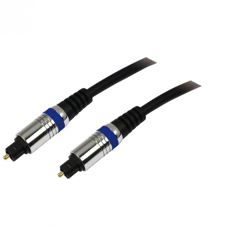 Cablu audio optic Toslink SPDIF 1.5m T-T, Logilink CAB1101 conectica.ro