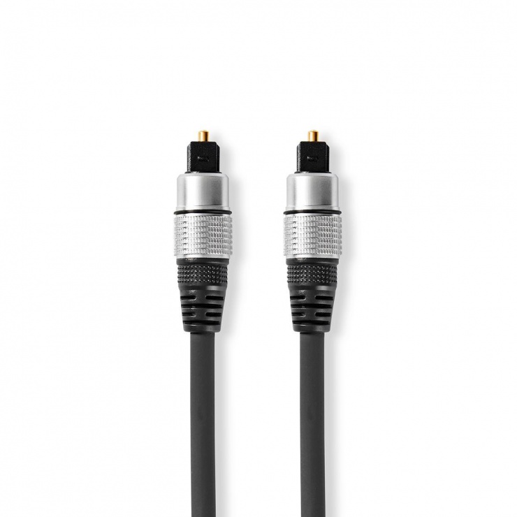 Cablu audio optic Toslink SPDIF 2.5m, Nedis CAGC25000AT25 conectica.ro imagine noua 2022