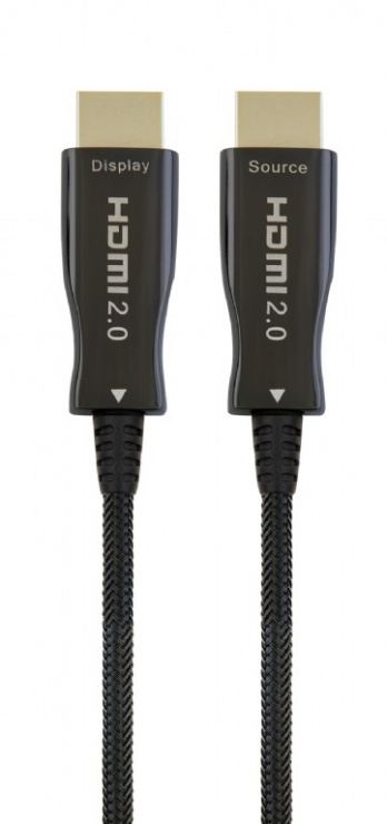 Cablu activ optic HDMI 4K@60Hz T-T 50m Negru, Gembird CCBP-HDMI-AOC-50M conectica.ro imagine noua tecomm.ro