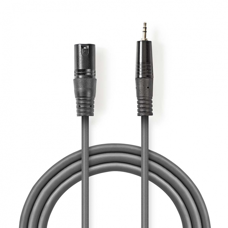 Cablu audio XLR 3 pini la jack stereo 3.5mm T-T 3m, COTH15300GY30 conectica.ro imagine noua 2022