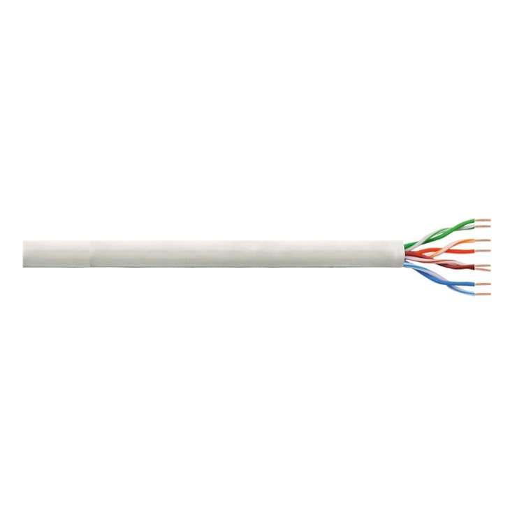 Rola cablu de retea UTP cat. 5e Gri 305m, Logilink CPV0015 imagine noua