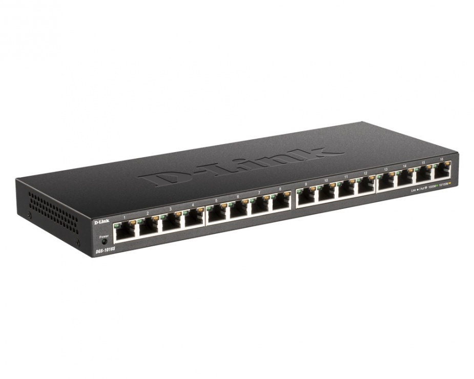 Switch 16 porturi Gigabit, D-LINK DGS-1016S conectica.ro imagine noua tecomm.ro