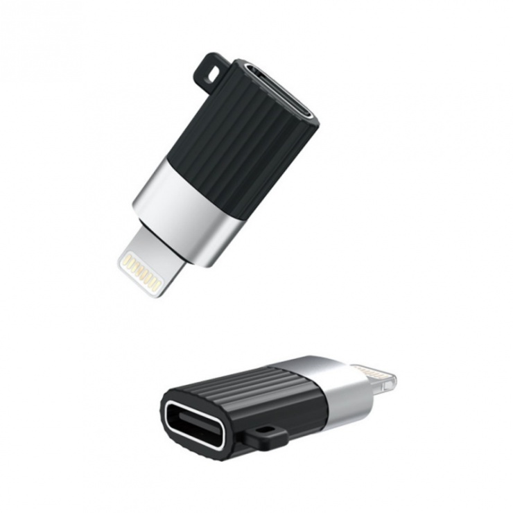 Adaptor USB 2.0 type C la Lightning M-T pentru breloc, XO NB149-D conectica.ro