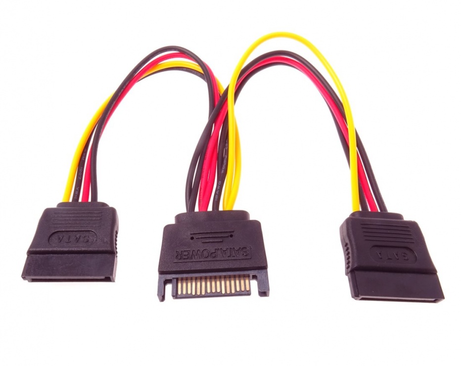 Cablu de alimentare sata la 2 x sata, kfsa-21
