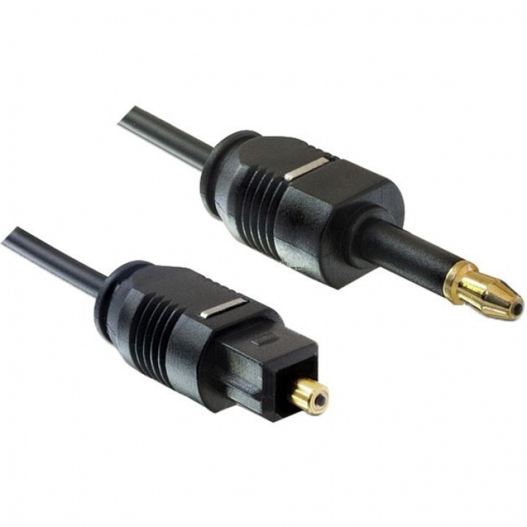 Cablu optic Toslink standard la mini Toslink T-T 3m, kjtos2-3 conectica.ro