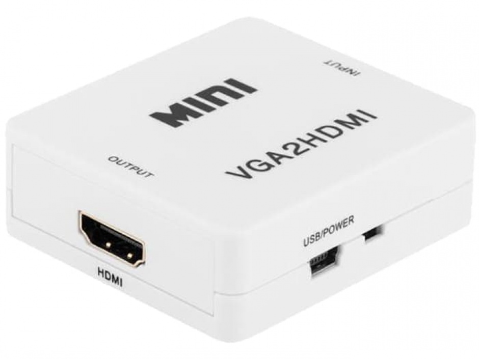 Convertor VGA la HDMI cu audio, KOM0846 conectica.ro