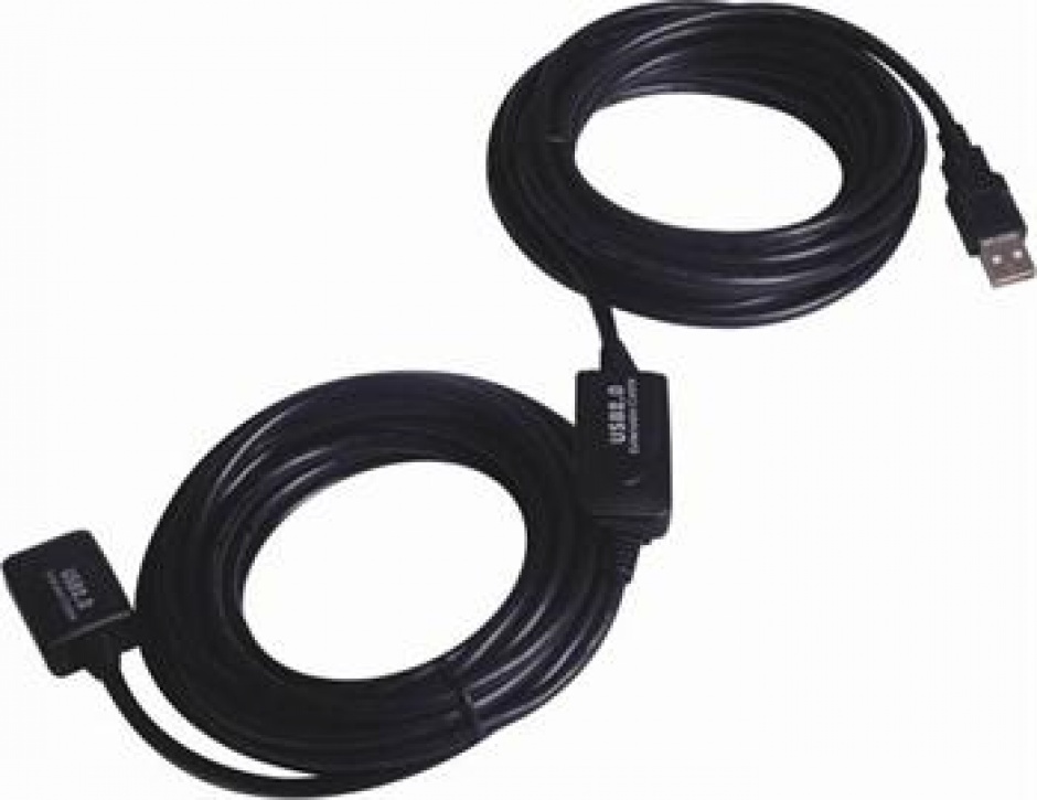 Cablu prelungitor activ USB 2.0 T-M 15m, KU2REP15