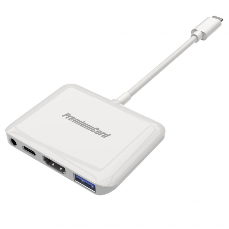 Docking station pentru iPad PRO USB-C la HDMI 4K@60Hz + USB 3.0 + Audio + PD, KU31HDMI10 imagine noua