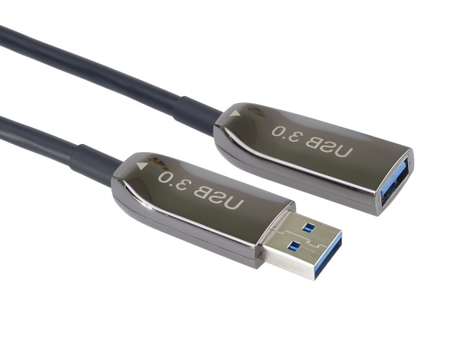 Cablu prelungitor activ USB 3.0 AOC T-M 15m, ku3opt15 conectica.ro