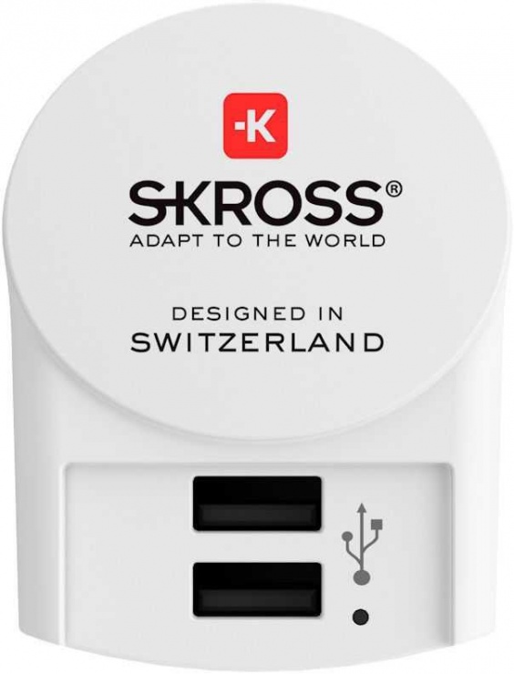 Incarcator priza 2 x USB 2.4A, Skross PSUP-USB-W224WE-SKRS conectica.ro