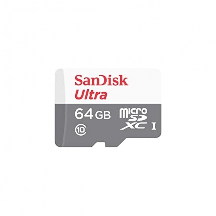 Card de memorie micro SDXC 64GB clasa 10, Sandisk SDSQUNR-064G-GN3MN imagine noua