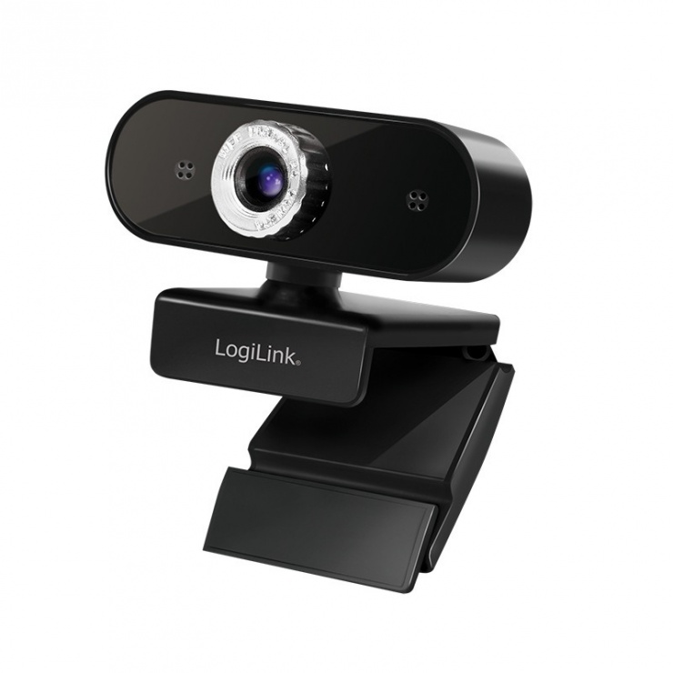 Camera web cu microfon Pro Full HD USB, Logilink UA0371 conectica.ro imagine noua 2022