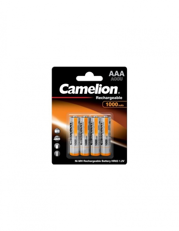 Blister 4 buc acumulatori AAA Ni-MH 1000mAh, Camelion Camelion