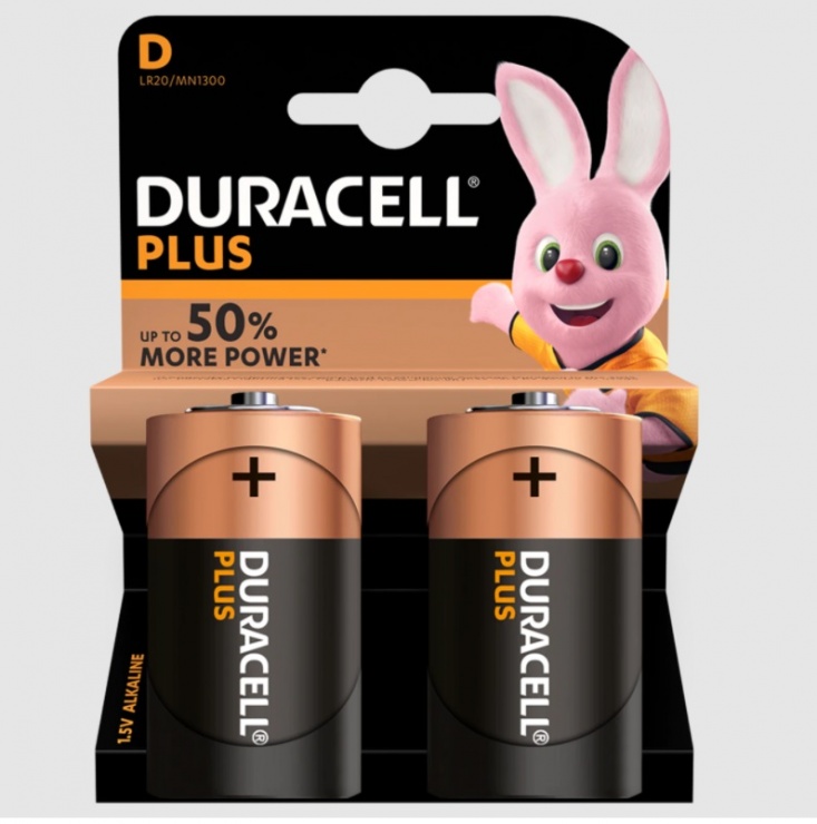 Set 2 buc baterie tip D LR20/MN1300, Duracell