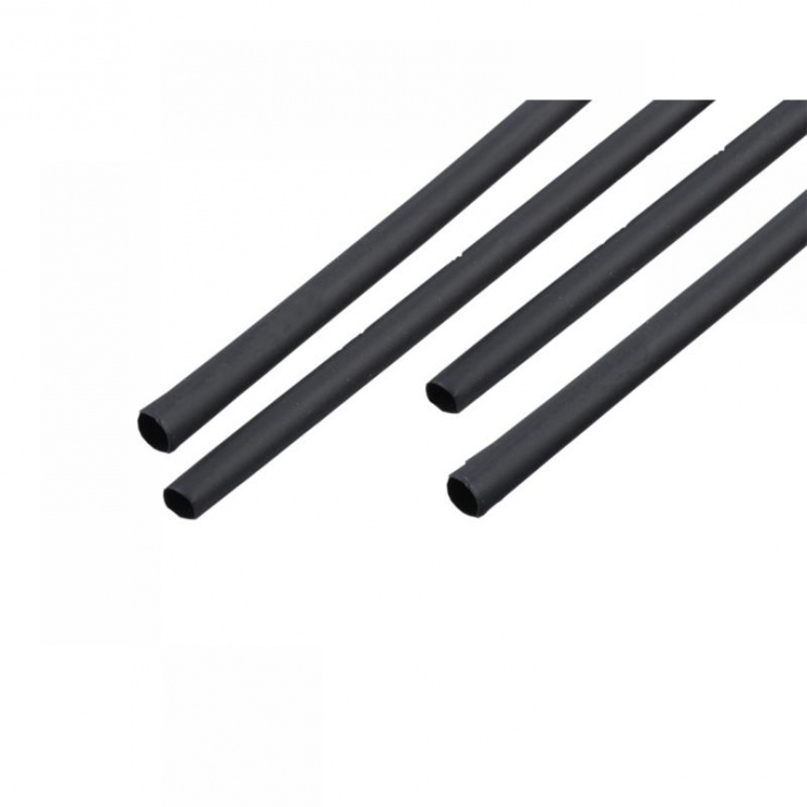 Tub termocontractabil 10mm x 1m negru, nar0251-1buc