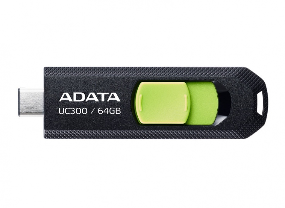 Stick USB 3.2 type C 64GB Negru, A-DATA ACHO-UC300-64G-RBK