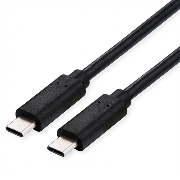 Cablu USB 4 Gen3x2 type C 100W T-T 2m, Roline 11.02.9083 100W imagine noua 2022