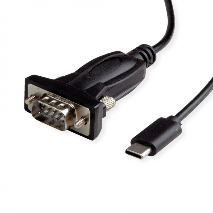 Adaptor USB type C la Serial RS232 1.8m, Value 12.99.1162 1.8m imagine noua