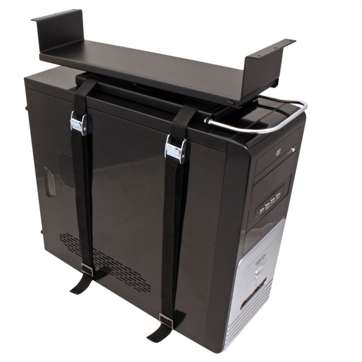 Suport pc sub masa extensibil/rotativ negru , roline 17.03.1136