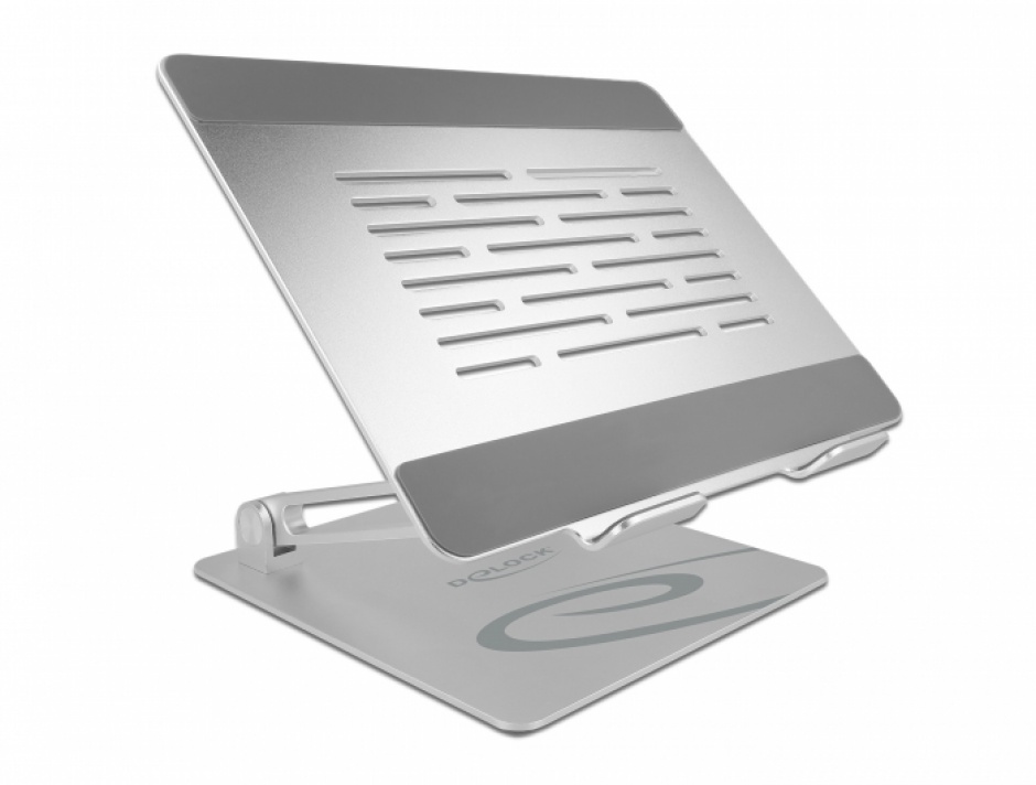Stand reglabil din aluminiu pentru tableta si laptop, Delock 18414 18414 imagine noua 2022
