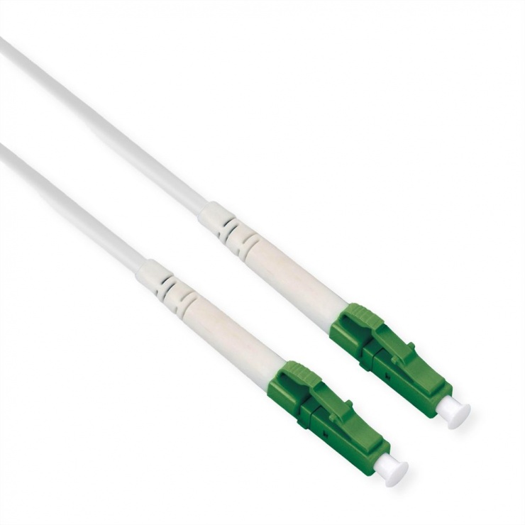 Cablu fibra optica LC- LC APC OS2 simplex LSOH Armoured 5m Alb, Roline 21.15.8603 21.15.8603