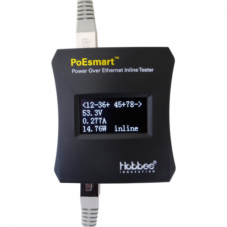 Tester Inline PoEsmart – Power Over Ethernet (PoE), Hobbes 256320 imagine noua