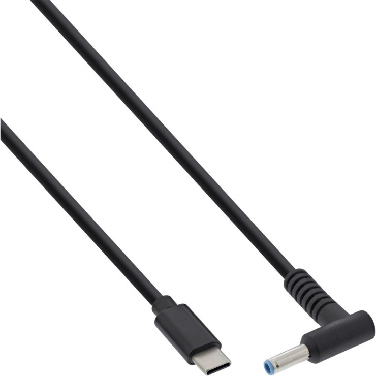 Cablu de alimentare USB Type-C la DC 4.5/3.0/0.6mm HP 3.25A 2m, Inline IL26674 imagine noua