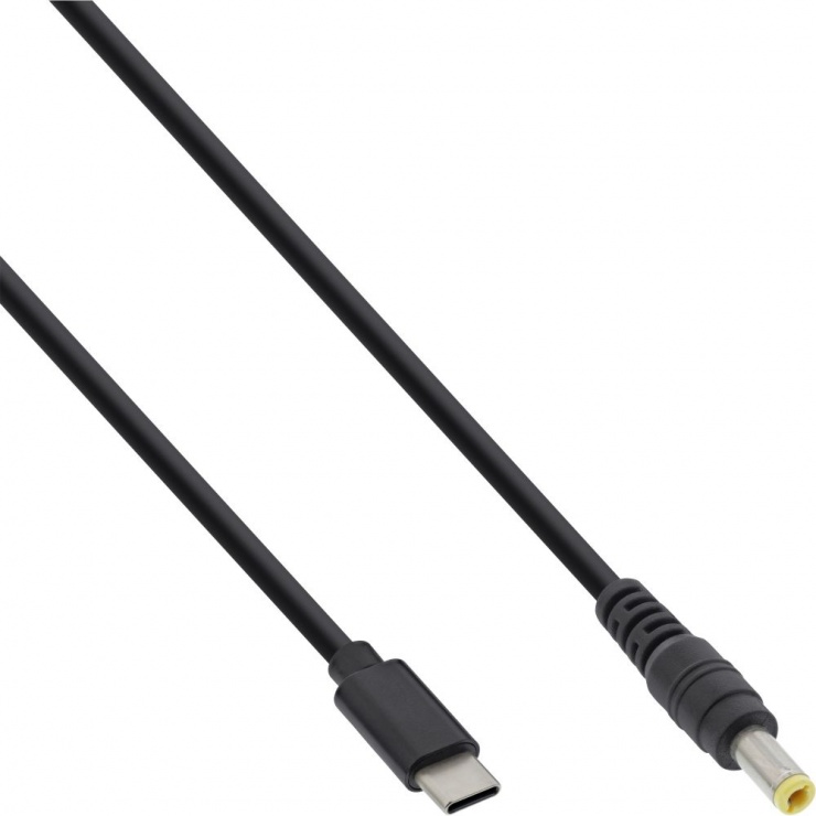 Cablu de alimentare USB Type-C la DC 5.5×2.5mm ASUS/Lenovo 3.25A 2m, Inline IL26676 imagine noua