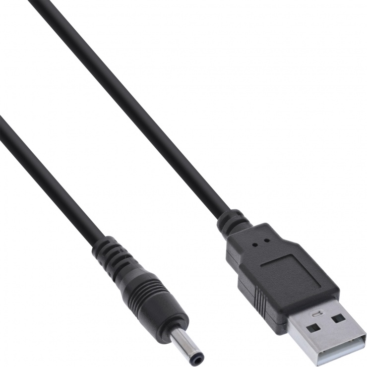 Cablu alimentare USB la DC 3.5×1.35mm 3m, InLine IL26806C 3.5x1.35mm