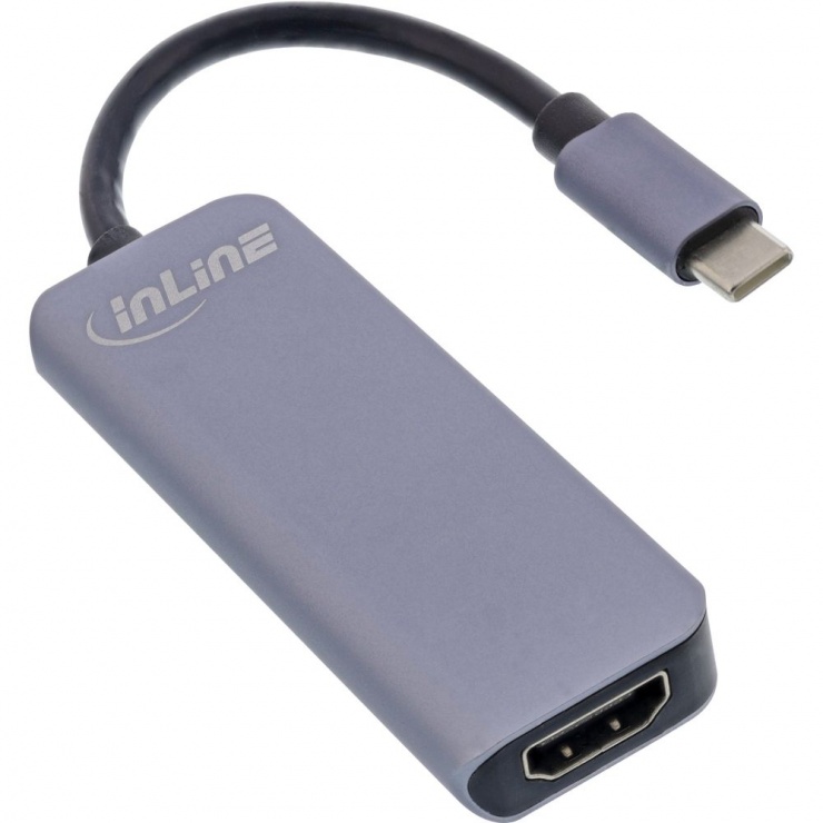 Docking station USB 3.2-C la HDMI 4K30Hz/2 x USB-A + PD 87W, InLine IL33271H 3.2-C imagine noua tecomm.ro
