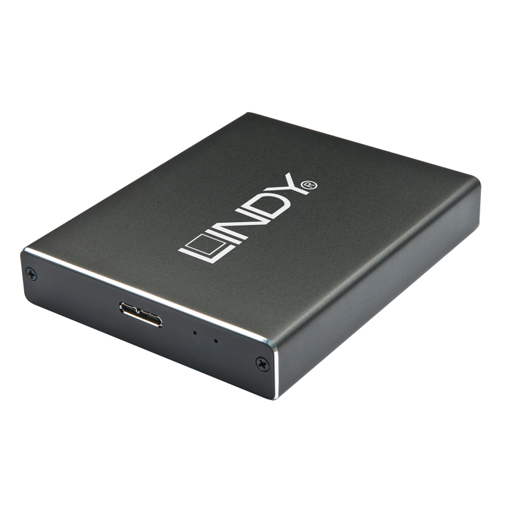 Rack extern micro USB 3.0 la 2 x SSD M.2 SATA, Lindy L43241